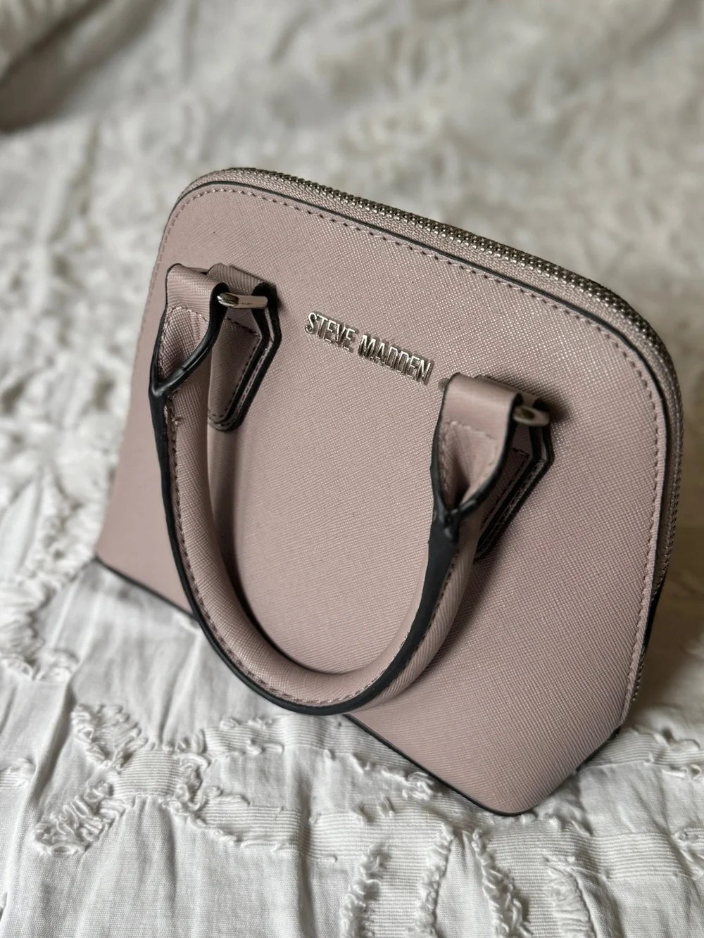 Steve Madden Dusty Pink Dome Satchel